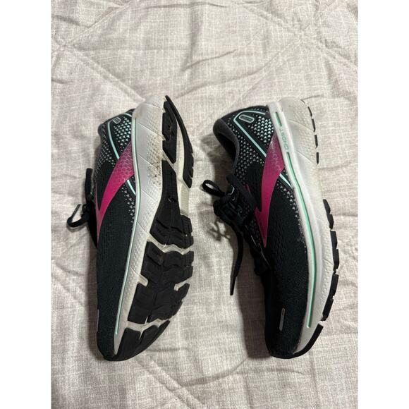 Brooks Ghost 14 Sneakers Runnings Shoes Womens Sz 7.5 M Black Pink 1203561B013 - Picture 4 of 9